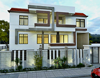 Modern villa exterior