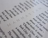"Manhattan" Letterpress Print