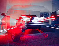Audi Q3 night light experiment