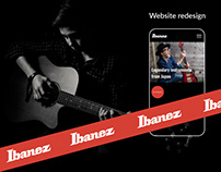 Ibanez website redesign