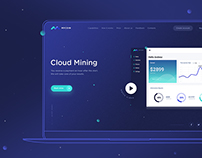 Landing Page for cloud mining