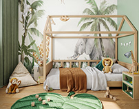 Filippo's Animal Safari Bedroom