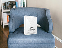 Realistic Living Room Book Mockup