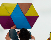 ZIP, modular rugs inspired by origami artworks
