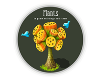 Plants: In game buildings and items