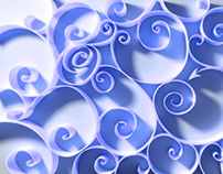 Curly Tracery wallpaper