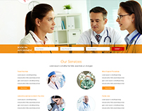 Home Page design for Medical Center