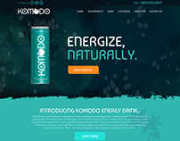 Komodo Energy Drink Website Design