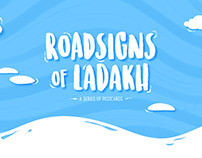 Roadsigns of Ladakh - a series of postcards