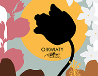 candle label for O!kwiaty florist's