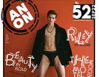 Riley for Anon Magazine Italy Cover