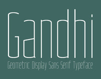 Gandhi - Geometric Display Sans Serif Typeface