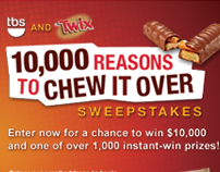 Online Promotion for Twix and TBS