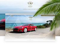 Amatos Auto Body Tesla Landing Page - Concept v02