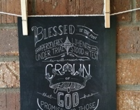 Crown of Life Hand-lettered Print