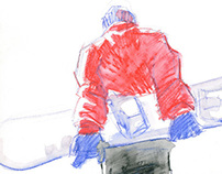 Sportwear - Watercolor Pencil Fashion Illustration