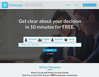 Cloverpop.com Website Redesign concept