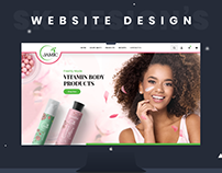 Beauty Products Website Design