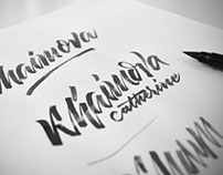 Identity for Khaimova Catherine, lettering, Fashion