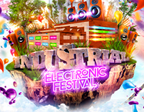Afiche oficial "Industrial Electronic Festival 2014".