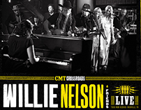Willie Nelson Live LP design