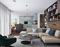 Private apartment interior in Zurich, Switzerland
