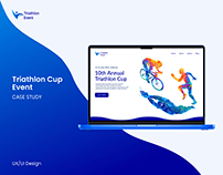 Triathlon Cup Event website design - Case study UX/UI