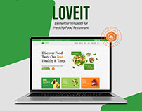 Loveit - Vegan & Healthy Food Restaurant Elementor