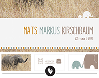 Geboortekaart Mats