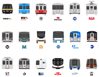 Subway Train Icons