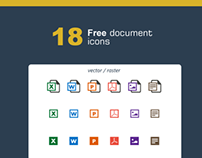Free document icon set