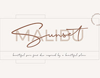 Malibu Sunset – A Beautiful Font Duo (Free Download)