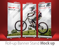 Roll up Banner Stand Mock up