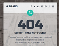 Missing - 404 Responsive Page Template