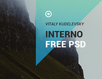 Interno - One Page Free PSD Template