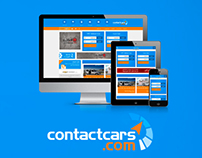 ContactCars flat & responsive website design
