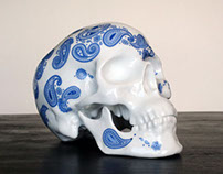 Skull Cashmere Blue by NooN