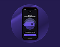 LAB - Online learning platform UI/UX
