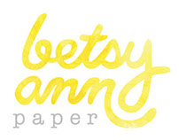 Betsy Ann Paper - Visual Identity Update