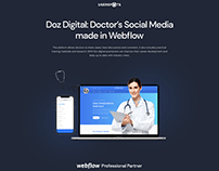 Doz Digital: Doctor’s Social Media made in Webflow