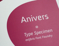 Anivers - Type specimen booklet