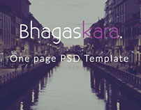 Bhagaskara - Onepage PSD Template