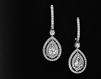 Diamond Earrings | Jewellery Photography