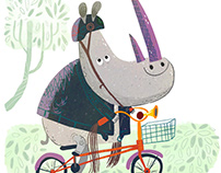 Bicycling Rhino