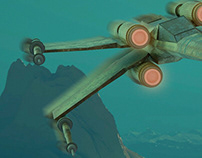 X-Wing Lowpoly Nave