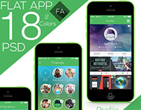 Flat app Ui Full Project Free Download