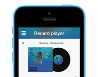Record Player App Concept for iPhone