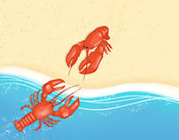 Lobster Illustration for Kiss That Lobster