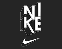 Nike 3D Typography
