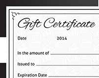 Gift Certificate GD008
